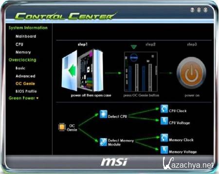 MSI Control Center CPU 1.0.220
