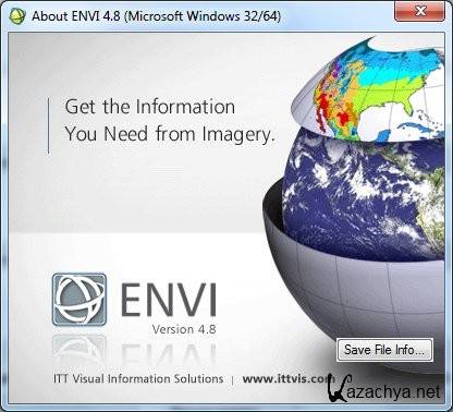 Envi [ v.4.8 + EnviEx 4.8 + SARscape 4.3, x86 + x64, 2010, ENG ]