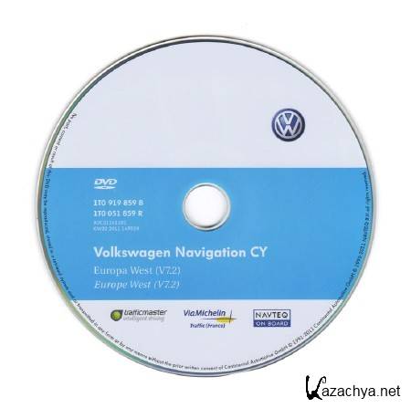 VW navigation DVD   [ V.7.2, CD 7551  RNS 510, 2011 ]