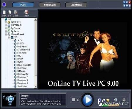 OnLine TV Live PC 9.00 Portable by Valx