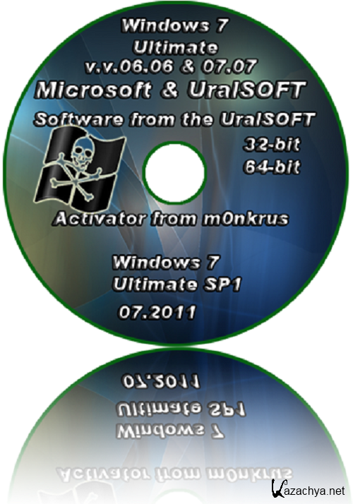 Windows 7 SP1 x86-x64 Ultimate UralSOFT v.v.06.07 & 07.07