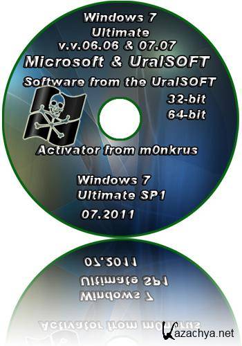 Windows 7 SP1 x86-x64 Ultimate UralSOFT v.v.06.07 & 07.07 (RUS/2011)