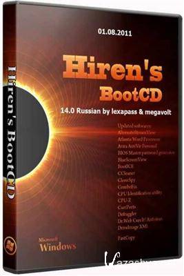 Hiren's BootCD 14.0 Russian by lexapass & megavolt 14.0 (Release 01.08.2011) (2011)