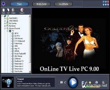 OnLine TV Live PC 9.00(2011)
