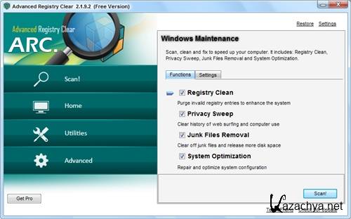 Advanced Registry Clear  2.1.9.2 Portable