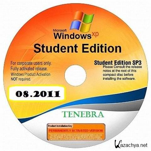Microsoft Windows XP SP3 Corporate Student Edition August (2011/ENG/RUS)