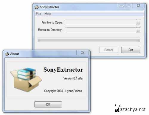 SonyExtractor v 0.1a