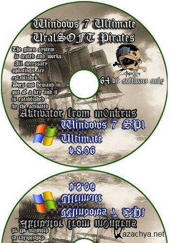 Windows 7x64 Ultimate UralSOFT Pirates v8.06