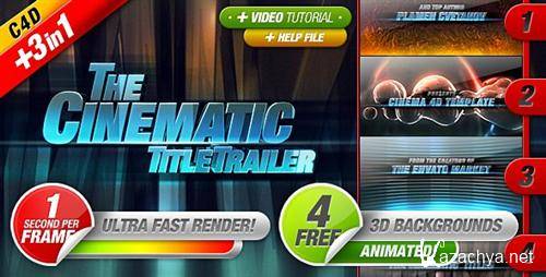 After Effects & Cinema 4D Projects - Cinematic Titles 3 in 1