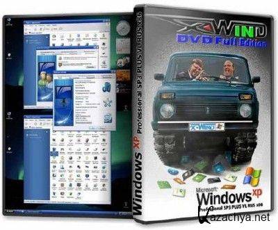 Windows XP Professional SP3 PLUS (X-Wind) by YikxX, VL, x86 v3.8 DVD Full Edition (2011/RUS)