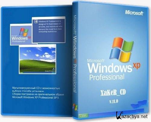 Windows XP SP3 XaKeR_CD 11.0 (2011) RUS