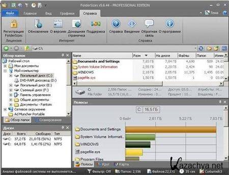 FolderSizes Pro 5.6.44 Rus Portable by Maverick