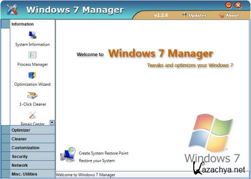 Windows 7 Manager 2.1.9 Final (x86/x64)