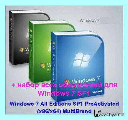Windows 7 SP1 RUS-ENG x86-x64 -18in1- Activated +  