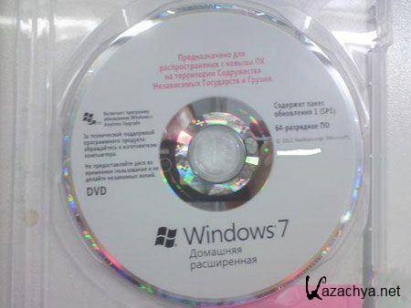 Windows 7 Home Premium OA CIS and GE original disk