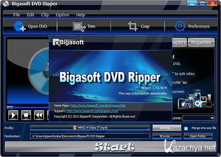 Bigasoft DVD Ripper 1.7.10.4274 / Eng