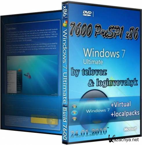 Windows 7 PreSP1 x86 by TelovozWAREZ and Loginvovchyk