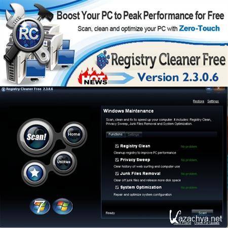 Registry Cleaner Free v2.3.0.6