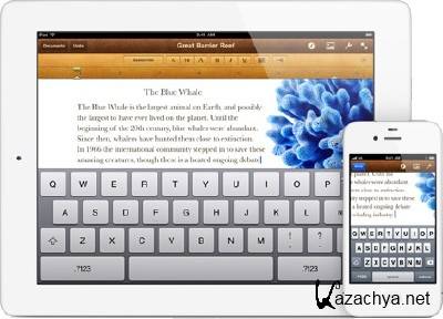 (+iPad) iWork for iDevices (Pages, Numbers, Keynote) (v1.5, Productivity, iOS 5.0, RUS)