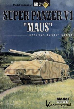 ModelCard 069 - Super Panzer V1 Maus