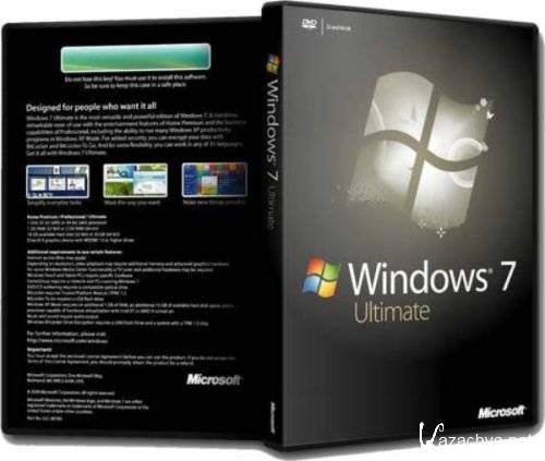 Windows 7 Ultimate SP1 x86+x64 2 in 1 English 12.10.2011
