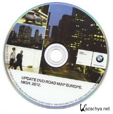 BMW Update DVD Road MAP Europe High 2012 Single Layer 2012