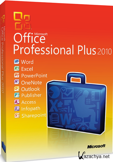 Microsoft Office 2010 SP1 Pro Plus v.14.0.6112.5000 (x32/ENG/RUS/UKR) -  