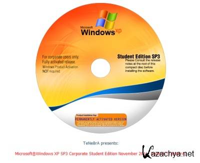 Microsoft Windows XP SP3 Corporate Student Edition November 2011 (ENG/RUS MUI)