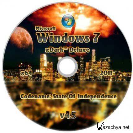 Windows 7 xDark Deluxe x64 v4.5 RG - Codename: State Of Independence v4.5 (2011/RUS/ENG)