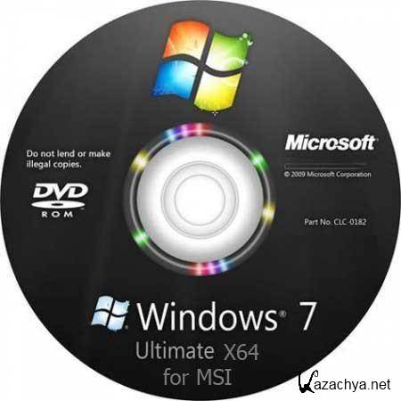 WINDOWS 7 Ultimate x64 for MSI WindPad 110W