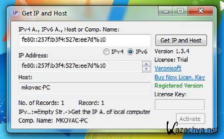 Get IP and Host 1.4.2 + Portable