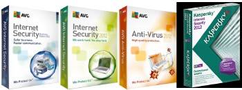 AVG Internet Security/AVG Anti-Virus Pro 2012 +Kaspersky Internet Security 2012