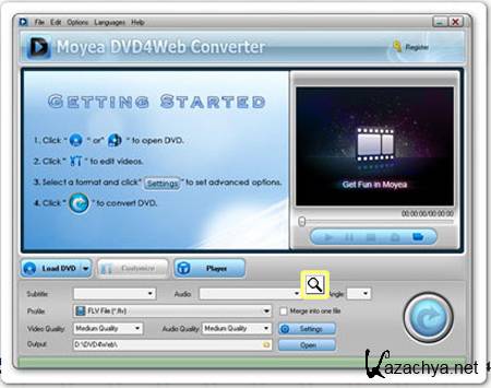 Moyea DVD4Web Converter v4.3.0.0