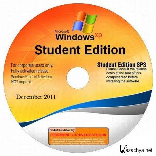 Microsoft Windows XP SP3 Corporate Student Edition December 2011 (ENG/RUS)