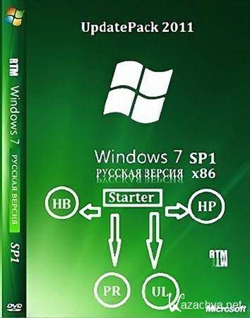 Microsoft Windows 7 Starter SP1 x86 RU Full UpdatePack 2011 "Chameleon"