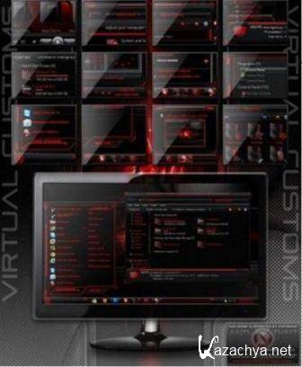 Windows 7 Themes: HUD RED Premium Theme (Rus)