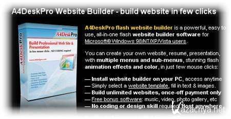 A4DeskPro Website Builder 3.10