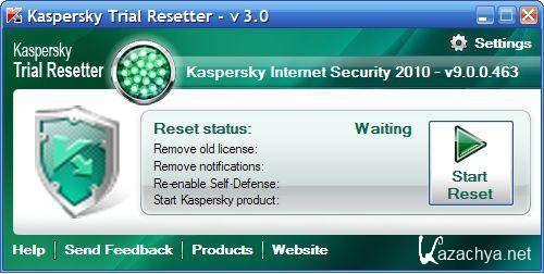 Kaspersky 2010 Trial Reset 3.0 Rus (  2012)