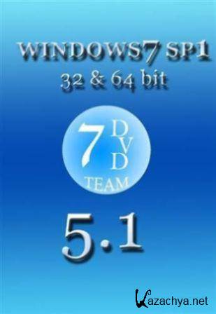 Windows 7 Ultimate SP1 32-bit & 64-bit by 7DVD v5.1