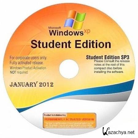 Microsoft Windows XP SP3 Corporate Student Edition January 2012 (ENG/RUS)