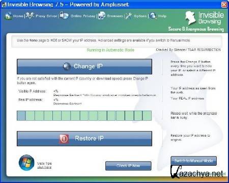 Amplusnet Invisible Browsing 7.5 + ����� ��������� / Unattended (x32/x64/ENG)