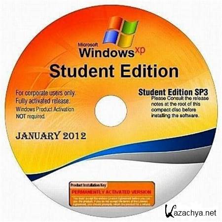 Windows XP SP3 Corporate Student Edition January 2012 Rev2 (ENG/RUS)