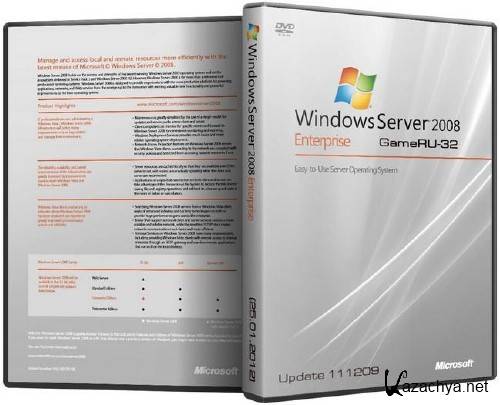 Microsoft Windows 2008 SP2 GameRU-32 Update 111209 x86 (25.01.2012)