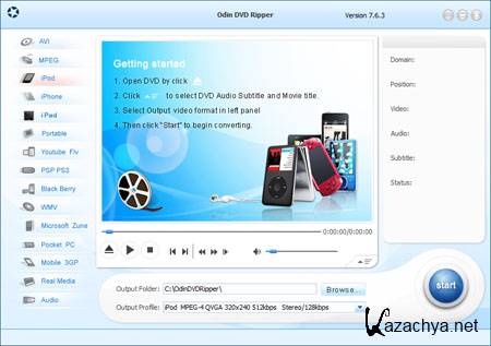 Odin DVD Ripper 7.6.3 (2012) 