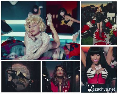 Madonna & Nicky Minaj & M.I.A. - Give Me All Your Luvin (720НD, 2012), MPEG4