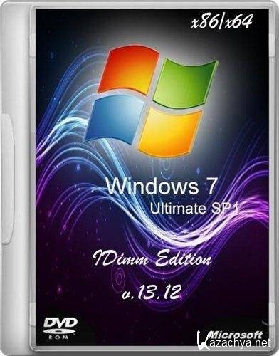 Windows 7 Ultimate SP1 IDimm Edition v.13.12 (x86/x64/2012/RUS)