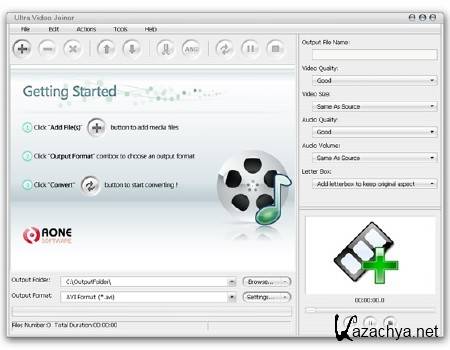 Aone Ultra Video Joiner 6.3.0206 (2012/ML/RUS)