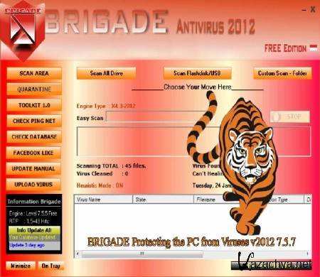 BRIGADE Protecting the PC from Viruses v2012 7.5.7