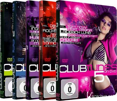 Clubtunes On DVD Vol.1-4 (2008-2010) DVD-9 + 4 x DVD-5