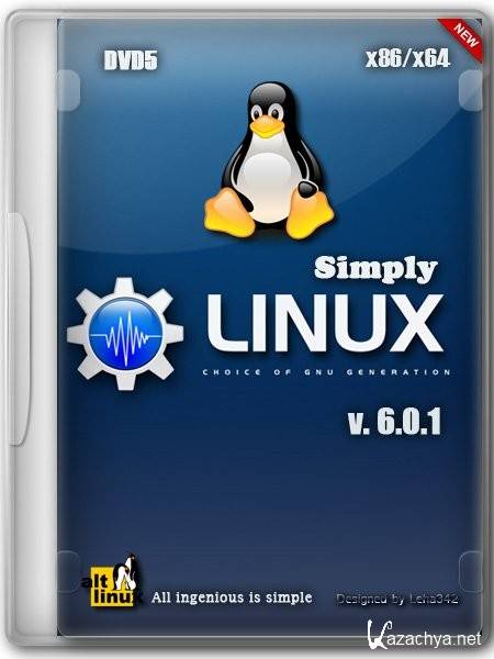 Simply Linux 6.0.1 Install DVD5 (x86/x64/RUS/2012)